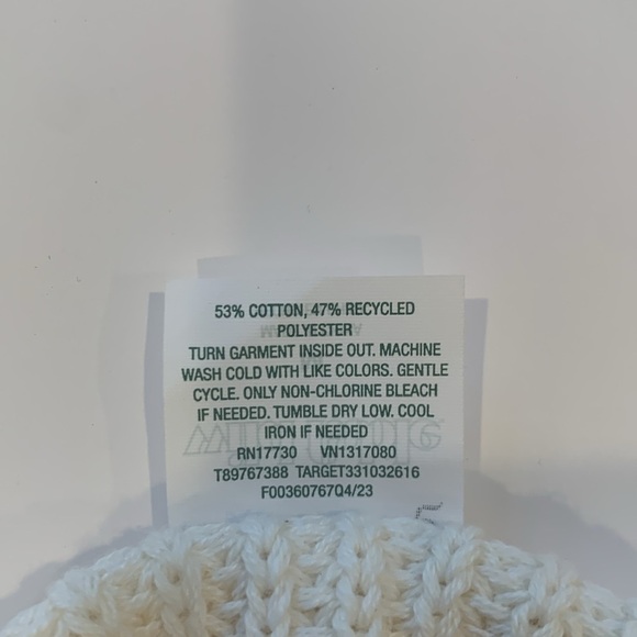 Wild Fable Cream Sweater Knit Fringe Cropped Bustier Tank Top Women’s Medium - Picture 6 of 6